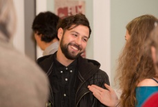 16. Oesterreich war auch in diesem Jahr bei Filmplus gut vertreten. Daniel Prochaska im Gespraech mit Lisa Geretschlaeger